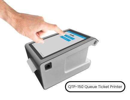 QTP-150 queue ticket printer with touch screen