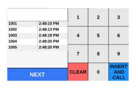 Queue Caller Layout 1 — Auto Queue List