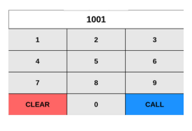 Queue Caller Layout 2 — Manual Entry